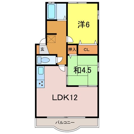 三河高浜駅 徒歩15分 2階の物件間取画像